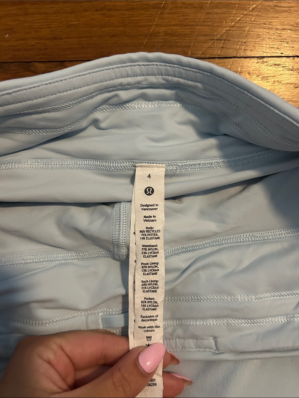 lululemon athletica blue Women's Athletic Skort - Picture 2 of 3